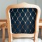 Peel and Stick Craft Paper. Navy and Gold Geometric Print. 12-Pack of mbossed Peel and Stick Cardstock